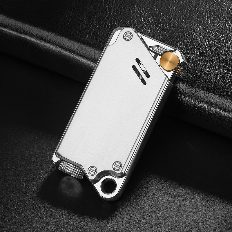 Blue Flame Windproof Metallic Lighter