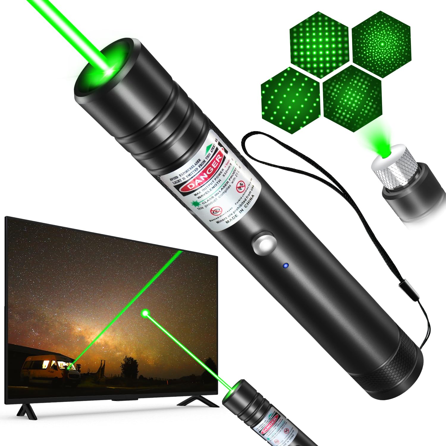 GreenBeam Pro Rechargeable Flashlight for Multipurpose Use
